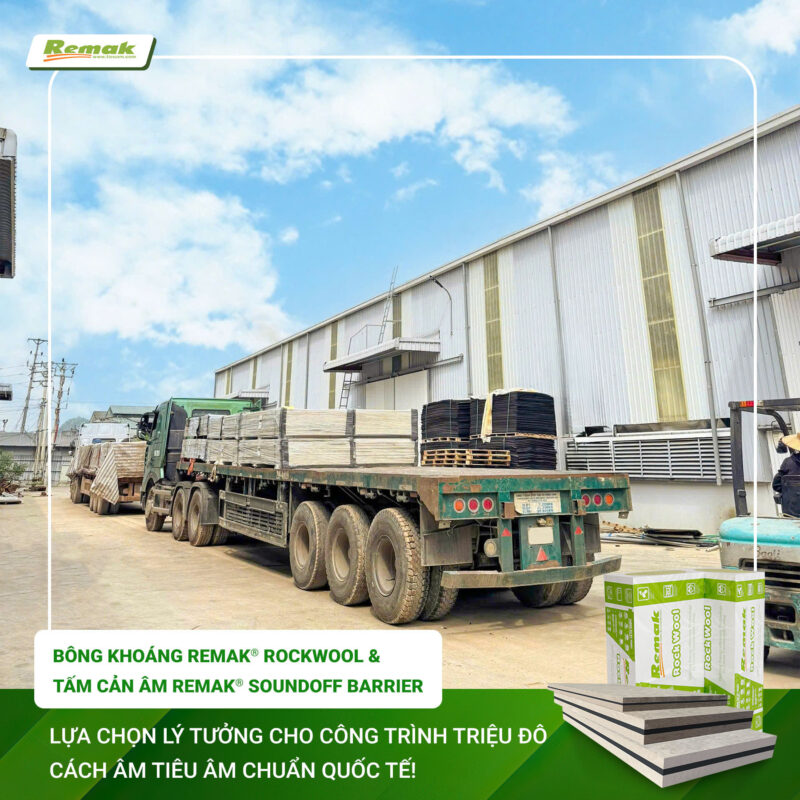 Bông Khoáng Remak® Rockwool và Tấm Cản Âm Remak® SoundOFF Barrier - Bộ Đôi Vật Liệu Cách Âm Tiêu Âm Số 1 Cho Mọi Công Trình Quy Mô Quốc Tế 5 Bông khoáng Remak® Rockwool và tấm cản âm Remak® SoundOFF Barrier - Bộ đôi vật liệu cách âm tiêu âm số 1 trên thị trường
