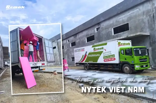 Remak XPS- cách nhiệt mái nhà xưởng tại Nytek Việt Nam
