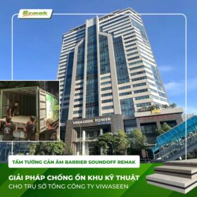 Tấm cách âm tường Remak® SoundOFF Barrier là giải pháp cách âm hiệu quả cho phòng kỹ thuật, nhà máy, công trình công nghiệp