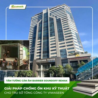 Tấm cách âm tường Remak® SoundOFF Barrier là giải pháp cách âm hiệu quả cho phòng kỹ thuật, nhà máy, công trình công nghiệp