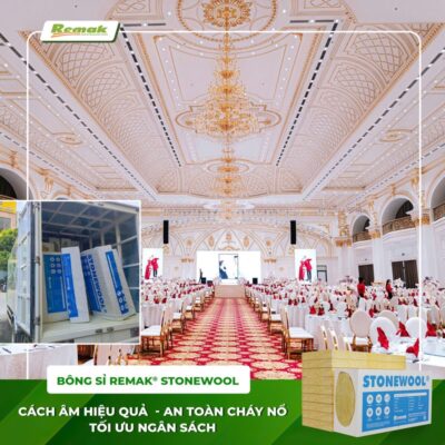 Bông sỉ Remak® Stonewool là một sản phẩm bông khoáng mới - giá rẻ của Remak