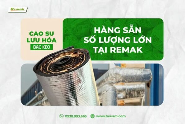 Xốp cao su lưu hoá mặt bạc- mặt keo Remak