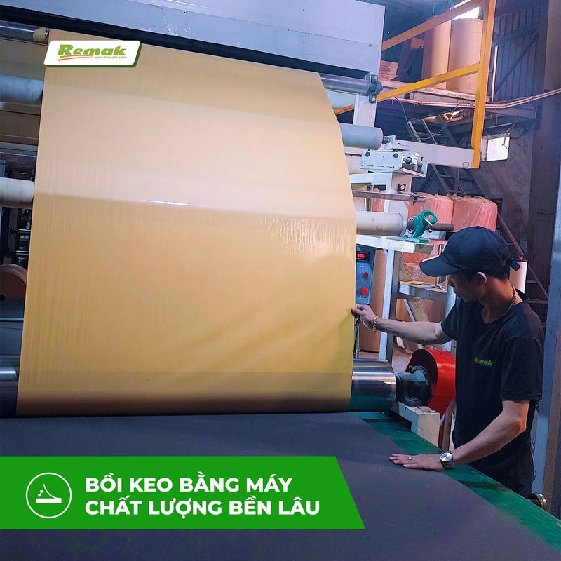 Cao su lưu hoá bảo ôn Remak sử dụng công nghệ bồi keo hiện đại