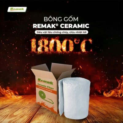 Bông gốm Remak® Ceramic ngày càng phổ biến trong các công trình cần yếu tố cách nhiệt, chịu lửa chống cháy tốt