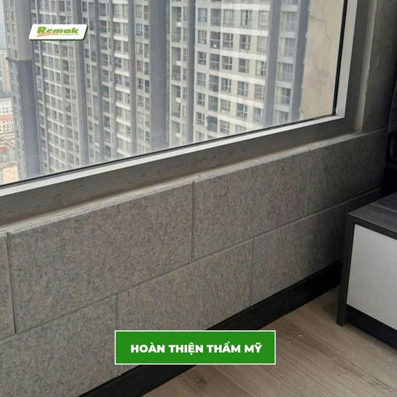 Tấm Tiêu Âm Trang Trí Sonic Xử Lý Tường Chung Cư Bị Thấm – Rộp Nhanh Gọn 7 Thi công tường bị thấm rộp với tiêu âm sonic che khuyết điểm nhanh, hạn chế tối đa gián đoạn sinh hoạt